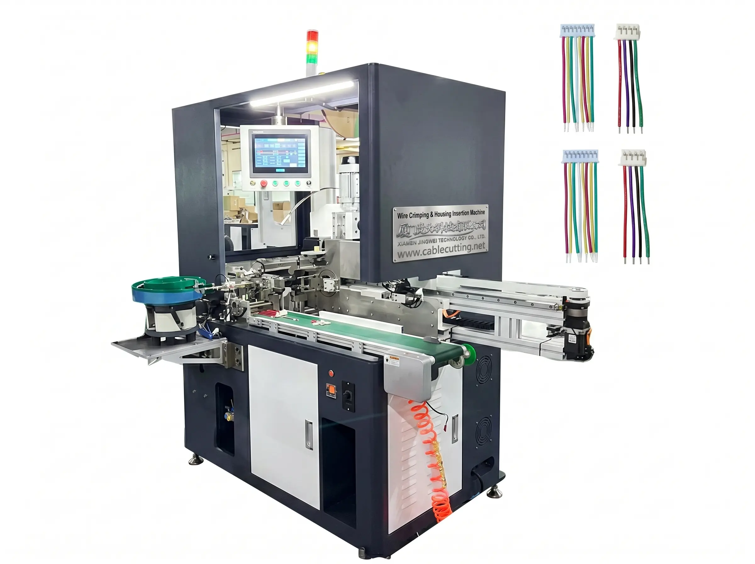 Automatisk kabelkrimpe- og husinnføringsmaskin WPM-5505
