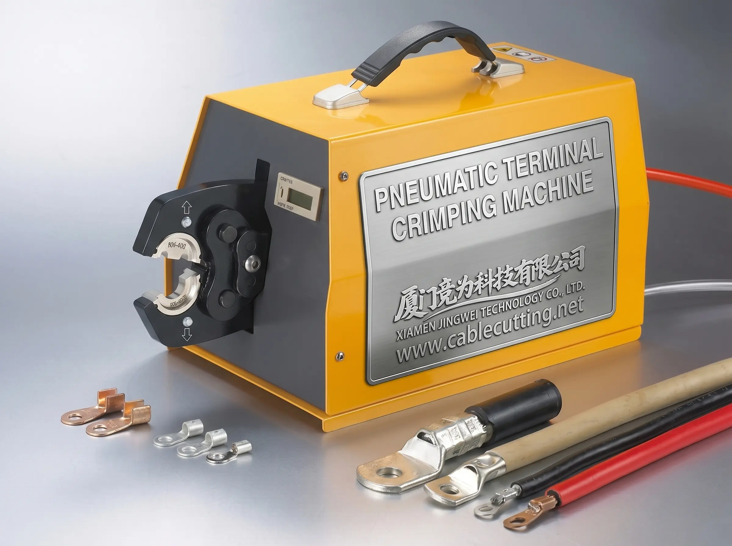 WPM-300L Pneumatisk Krympemaskin for Terminaler – Høyhastighets & Presis