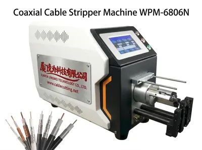 Semi-automatisk servomotor koaksialkabelstrippingsmaskin WPM-6806N - Koaksialkabelstripper