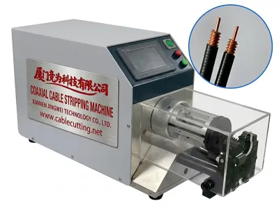 Halvautomatisk koaksialkabelstrippemaskin med LCD-skjerm WPM-8608 Thumb