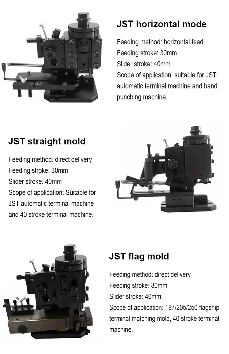 OTP terminal crimping molds, OTP horizontal mode, wire crimping machine applicator, die for terminal machine OTP terminal crimping molds, OTP horizontal mode, wire crimping machine applicator, die for terminal machine