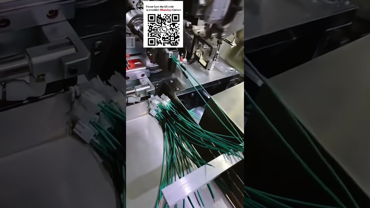 全自动端子压接机（含外壳插入与热缩管功能）高效线束加工设备