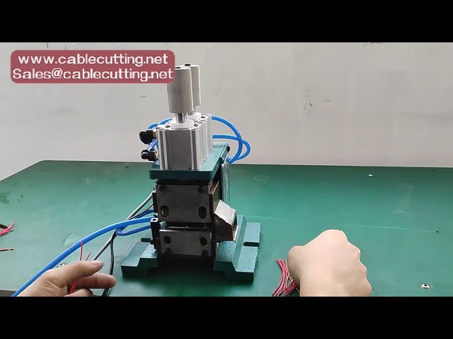 Manuell pneumatisk wire stripemaskin for kabelproduksjon – presis avisolering