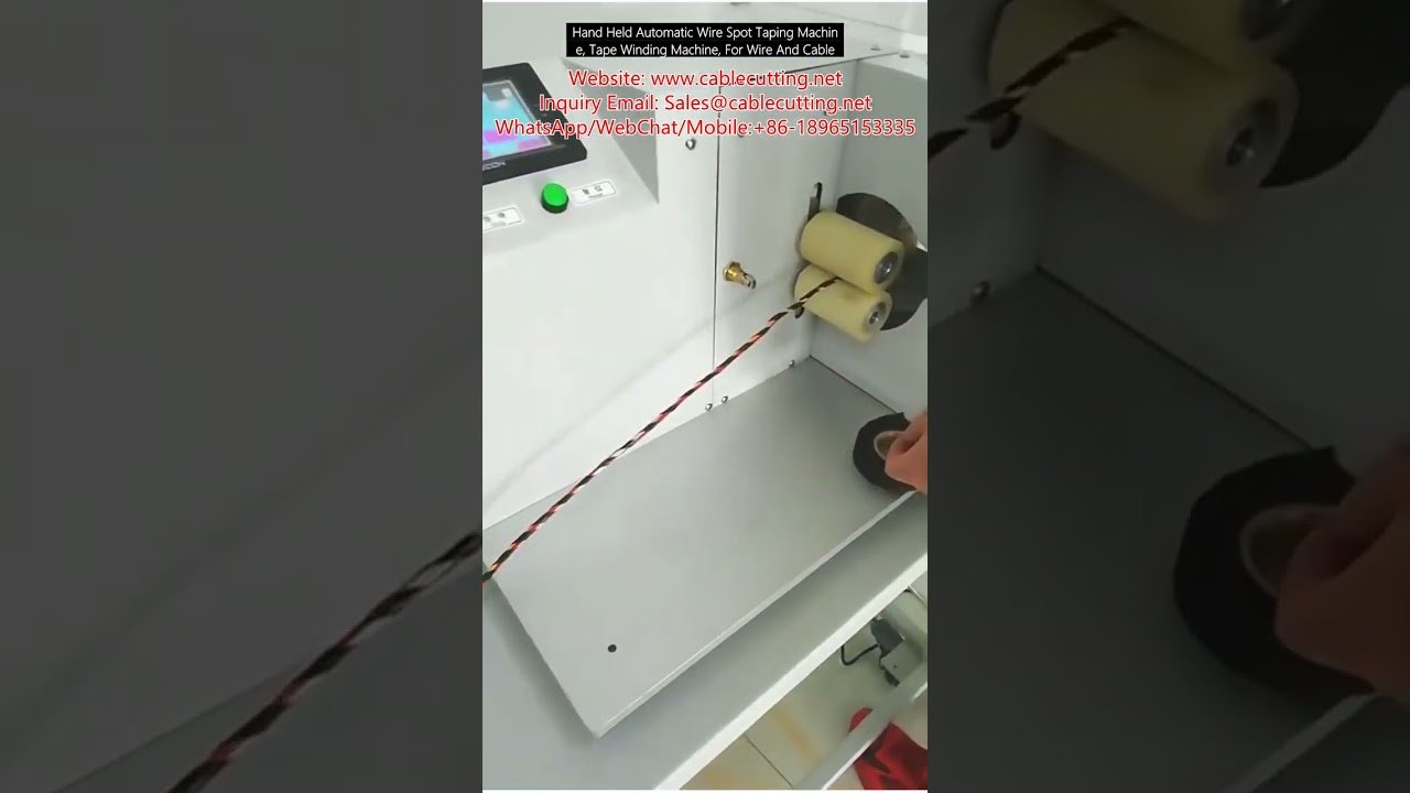 Automatisk håndholdt tapevikler for ledninger og kabler – presis spottape-maskin