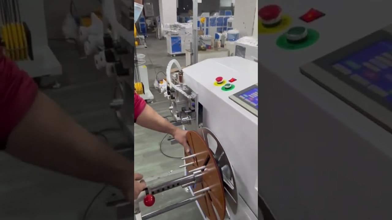 Multifunksjonell trådspolemaskin – måling, sortering, kutting, vikling og binding #fabrikk