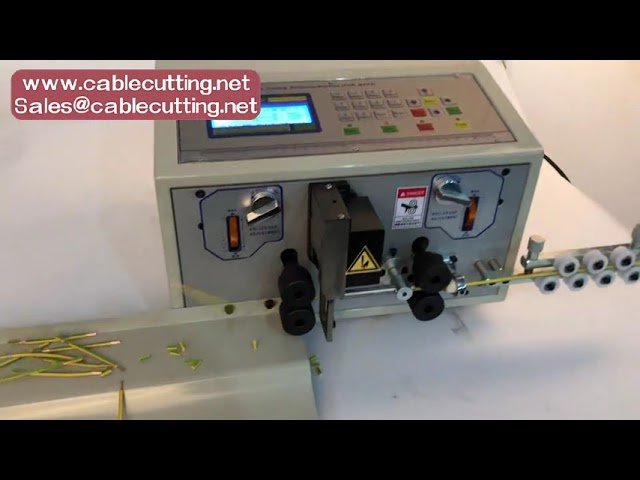 8mm² Fullautomatisk elektrisk trådavisoleringmaskin – kabelkutting og tvinning