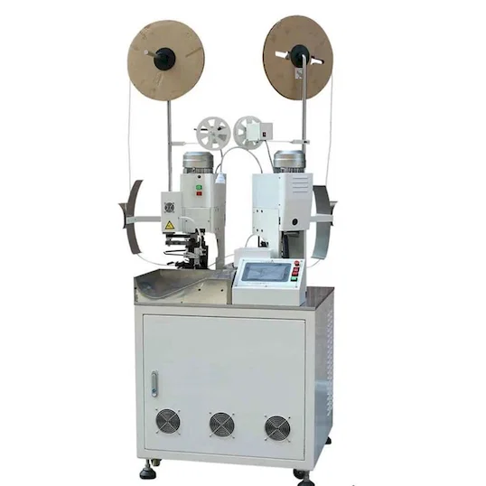 Automatisk trådklipp, stripp og klem-maskin med dobbel ende - Wire Cut Strip Crimp Machine Thumb